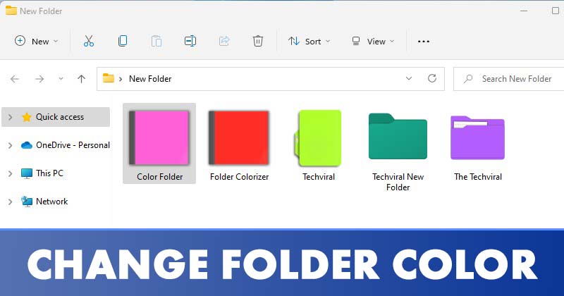 Cómo cambiar los colores de las carpetas en Windows 11 (3 métodos)