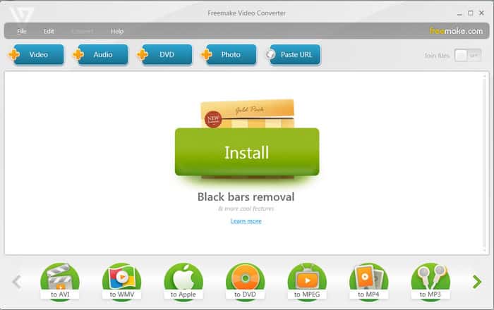 Convertidor de vídeo Freemake
